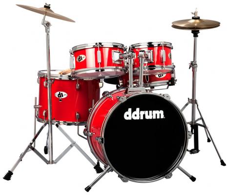DDRUM D1 Junior Drum Set 5pc - Candy Red
