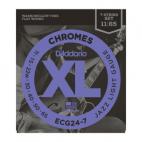 D'Addario ECG24-7 Chromes Flat Wound